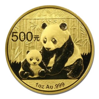 1 oz Chinesischer Panda Goldmünze | Gemischte Jahrgänge | Lottery Prize | GoldInvest24