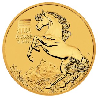 1 oz Lunar III Jahr des Pferdes Goldmünze | 2026