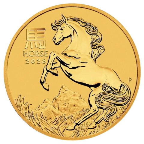 1 oz Lunar III Jahr des Pferdes Goldmünze | 2026