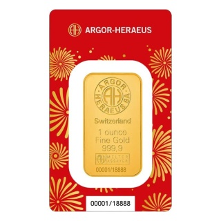1 oz Jahr des Pferdes Goldbarren | Argor-Heraeus | 2026