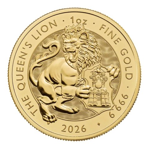 1 oz Royal Tudor Beasts Queen's Lion Goldmünze | 2026