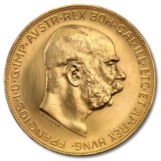 100 Österreichische Kronen Franz Joseph I Goldmünze
