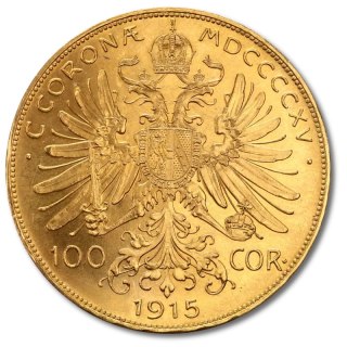 100 Österreichische Kronen Franz Joseph I Goldmünze