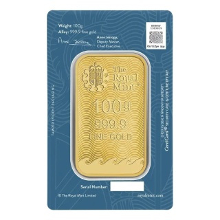 100 g Britannia Goldbarren | Royal Mint