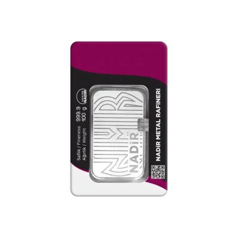 100g Silberbarren | Nadir | LBMA | Geprägt