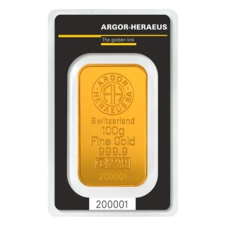 100 g Goldbarren | Argor-Heraeus | Kinebar