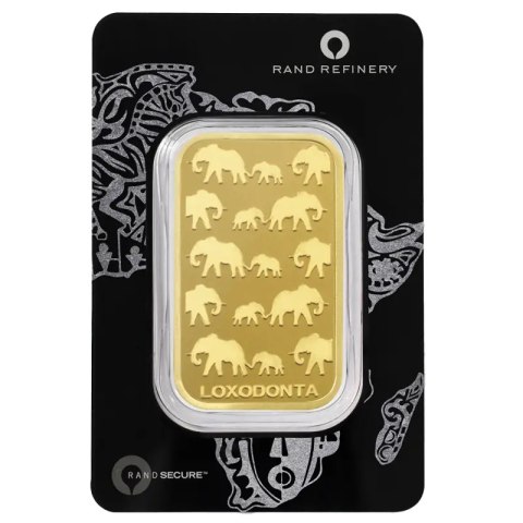 100 g Goldbarren | Loxodonta Africana | Rand Refinery | QR Code
