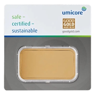 100 g Goldbarren | Umicore | Geprägt