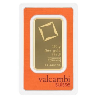 100 g Goldbarren | Valcambi | Geprägt