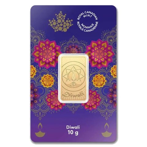 10g Diwali Złota Sztabka | Royal Canadian Mint
