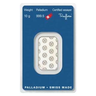 10 g Palladiumbarren Argor-Heraeus