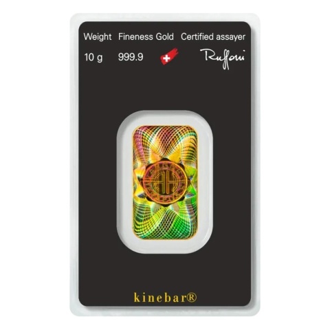 10 g Goldbarren | Argor-Heraeus | Kinebar – Avers
