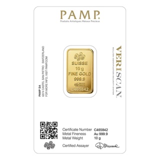 10 g Goldbarren | PAMP Fortuna