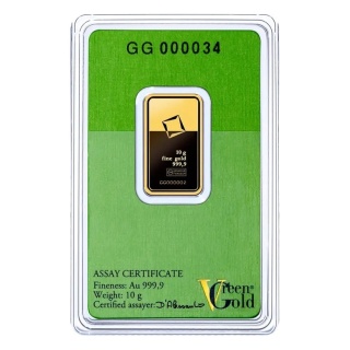 10 g Goldbarren | Valcambi | Green Gold