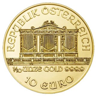 1/10 oz Wiener Philharmoniker Goldmünze | Gemischte Jahrgänge