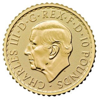 1/10 oz Britannia Charles III Goldmünze | 2026