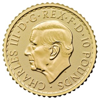 1/10 oz Britannia Charles III Goldmünze | 2027