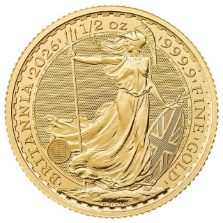 1/2 oz Britannia Charles III Goldmünze | 2026
