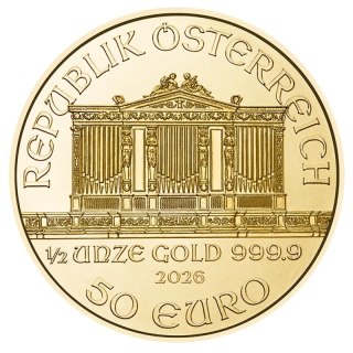 1/2 oz Wiener Philharmoniker Goldmünze | 2026