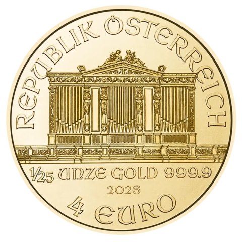 1/25 oz Wiener Philharmoniker Goldmünze | 2026