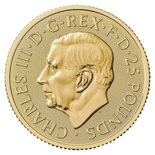 1/4 oz Britannia Charles III Goldmünze | 2027