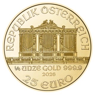 1/4 oz Wiener Philharmoniker Goldmünze | 2026