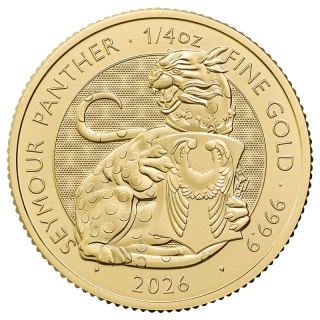 1/4 oz Tudor Beasts Seymour Panther Goldmünze | 2026