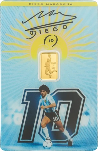1 g Diego Maradona Goldbarren | PAMP