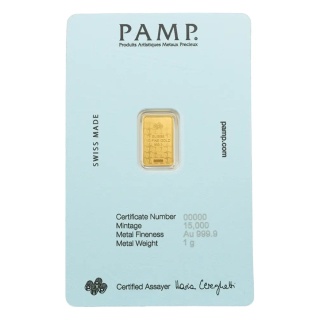 1 g Diego Maradona Goldbarren | PAMP