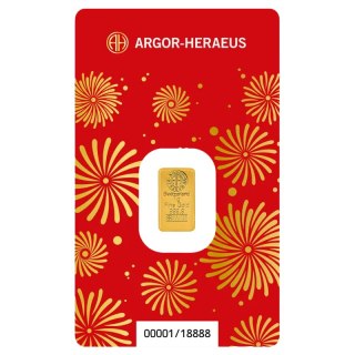 1 g Jahr des Pferdes Goldbarren | Argor-Heraeus | 2026