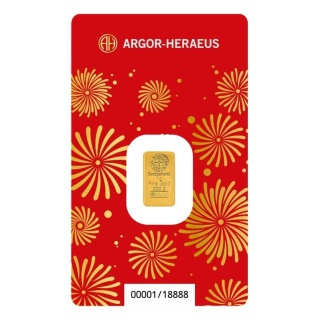 1 g Jahr des Pferdes Goldbarren | Argor-Heraeus | 2026