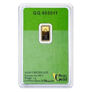 1 g Goldbarren | Valcambi | Green Gold