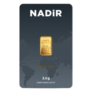 2,5 g Goldbarren | Nadir | LBMA
