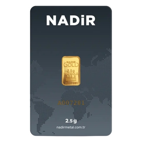 2,5 g Goldbarren | Nadir | LBMA