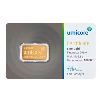 2,5 g Goldbarren | Umicore