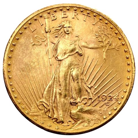 20 Dollar Double Eagle „Saint-Gaudens“ Goldmünze | 1907 - 1933