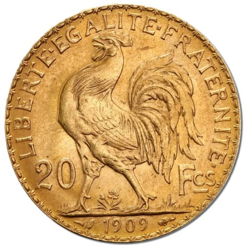 20 Francs Frankreich Marianne und Hahn Goldmünze | 1899 - 1914