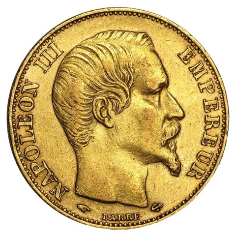 20 Francs Napoleon III Bonaparte Goldmünze | Gemischte Jahrgänge
