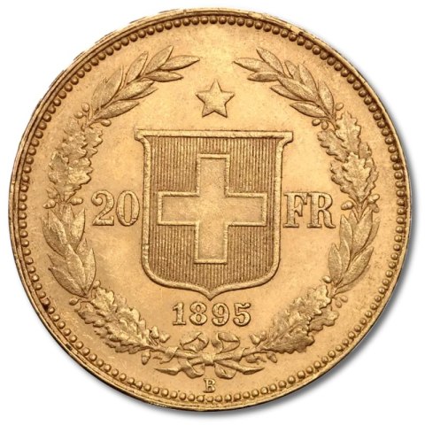 20 Schweizer Franken Helvetia Goldmünze | 1883 - 1896