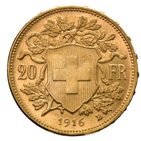 20 Schweizer Franken Vreneli Goldmünze | 1897 - 1949