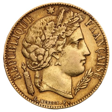 20 Französische Francs Cérès Zweite Republik | Gold | 1848-1852