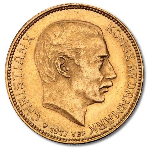 20 Kronen Dänemark Christian X Goldmünze | 1913 - 1917