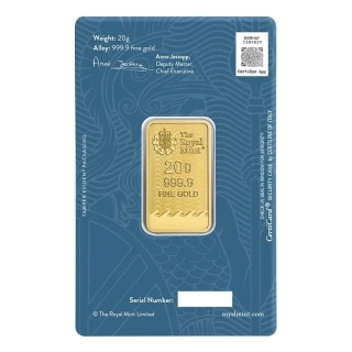 20 g Britannia Goldbarren | Royal Mint