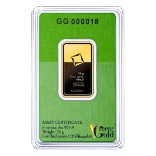 20 g Goldbarren | Valcambi | Green Gold
