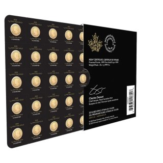 25 x 1 g Maple Leaf MapleGram Goldmünzen | 2026