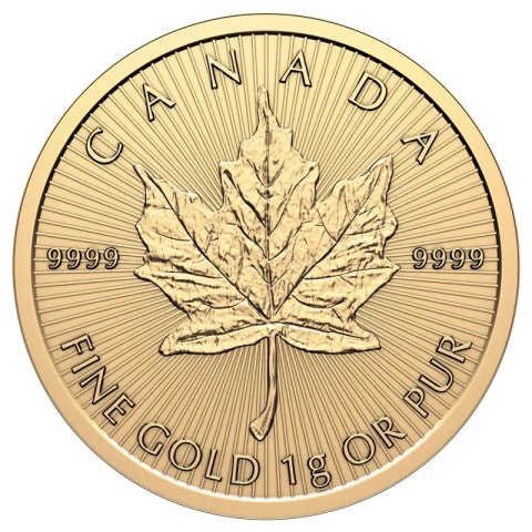 25 x 1 g Maple Leaf MapleGram Goldmünzen | 2026