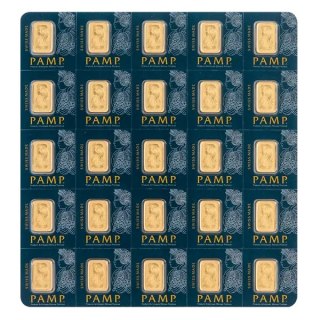 25 x 1 g PAMP Multigram Goldbarren