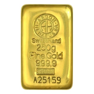 250 g Goldbarren | Argor-Heraeus | Gegossen
