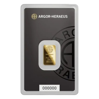 2 g Goldbarren | Argor-Heraeus