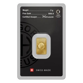 2 g Goldbarren | Argor-Heraeus